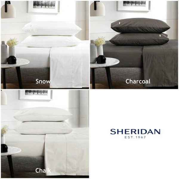 Classic Percale 300TC Sheet Set by Sheridan (KING SINGLE BED) Online Hot Sale