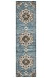 Babylon 202 Runner Rug (Blue) by Rug Culture Online now