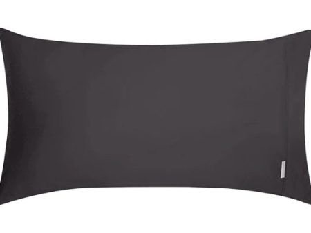 400TC Egyptian Cotton Sateen GRANITE KING SIZE Pillowcase by Logan and Mason Platinum Fashion