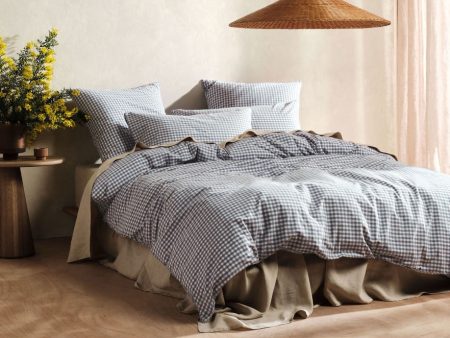 Springsteen Blue Quilt Cover Set by Linen House For Sale