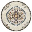 Babylon 202 Round Rug (White) by Rug Culture For Discount