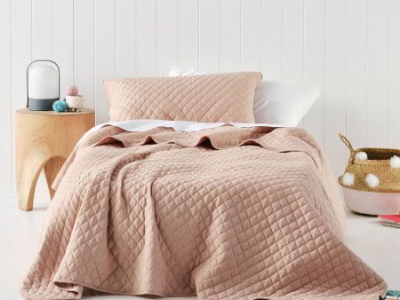 Tee Peach Coverlet Set by Hiccups on Sale