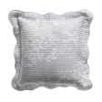 Florence Grey Square Filled Cushion 43 x 43cm by Bianca Online Sale