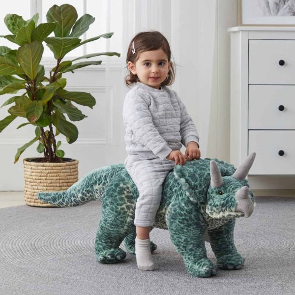 Large Standing Dino Triceratops by Jiggle & Giggle Cheap