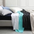 400TC Egyptian Cotton Sateen GRANITE KING SIZE Pillowcase by Logan and Mason Platinum Fashion