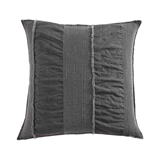 Axel Granite European Pillowcase by Logan and Mason Platinum Hot on Sale