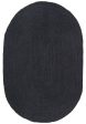 Bondi Oval Rug (Black) by Rug Culture Cheap