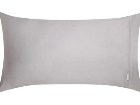 400TC Egyptian Cotton Sateen PEWTER KING SIZE Pillowcase by Logan and Mason Platinum Online now