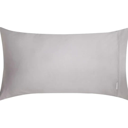 400TC Egyptian Cotton Sateen PEWTER KING SIZE Pillowcase by Logan and Mason Platinum Online now