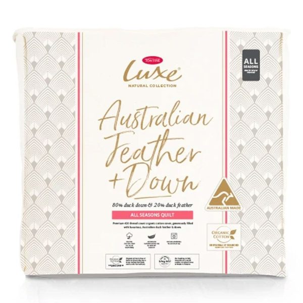 Luxe Australian Made 80% Duck Down ALL SEASONS Quilt by TONTINE Cheap