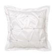 Francesca White Square Filled Cushion by Logan & Mason For Cheap