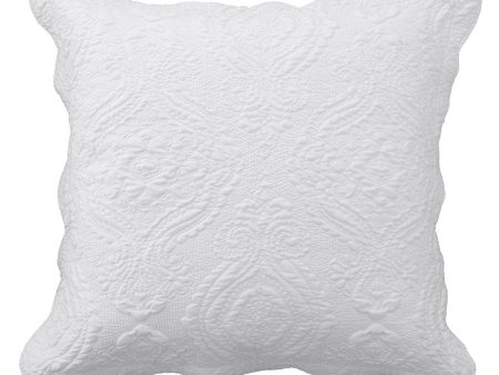 Cordelia White European Pillowcase by Bianca Online