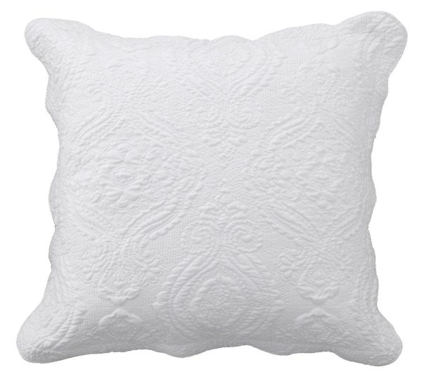 Cordelia White European Pillowcase by Bianca Online