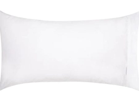 400TC Egyptian Cotton Sateen WHITE KING SIZE Pillowcase by Logan and Mason Platinum Cheap