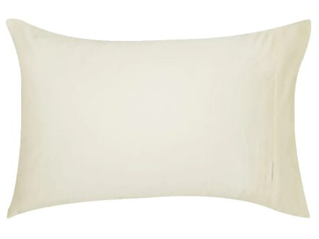 400TC Egyptian Cotton Sateen VANILLA KING SIZE Pillowcase by Logan and Mason Platinum For Cheap