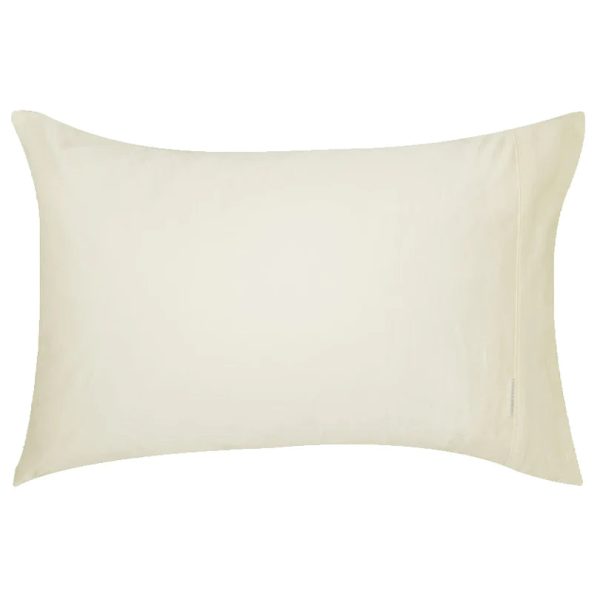 400TC Egyptian Cotton Sateen VANILLA KING SIZE Pillowcase by Logan and Mason Platinum For Cheap