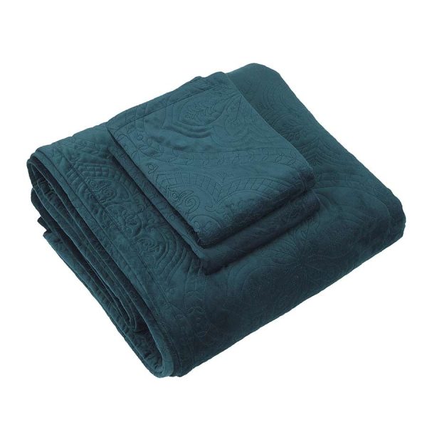 Dynasty Teal Coverlet Set Queen King by Bianca Online