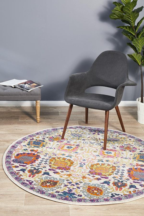 Babylon 206 Round Rug (Multi) by Rug Culture Fashion