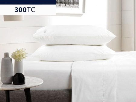 Classic Percale 300TC Sheet Set by Sheridan (KING SINGLE BED) Online Hot Sale