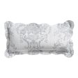 Florence Grey Oblong Cushion 30 x 60cm by Bianca Cheap