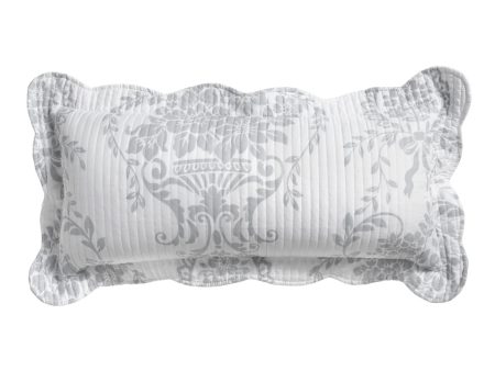 Florence Grey Oblong Cushion 30 x 60cm by Bianca Cheap