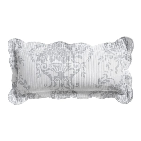 Florence Grey Oblong Cushion 30 x 60cm by Bianca Cheap