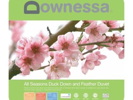 Downessa All Seasons 50% White Duck Down & Feather Quilt by Downia Sale