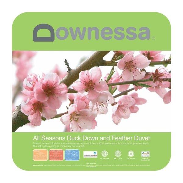 Downessa All Seasons 50% White Duck Down & Feather Quilt by Downia Sale