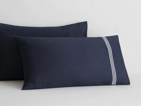 1200TC Palais Lux Midnight Standard Pillowcase Pair by Sheridan For Sale