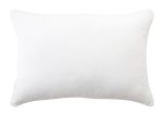 Silk   Linen Reversible Pillowcase WHITE by Ardor For Sale