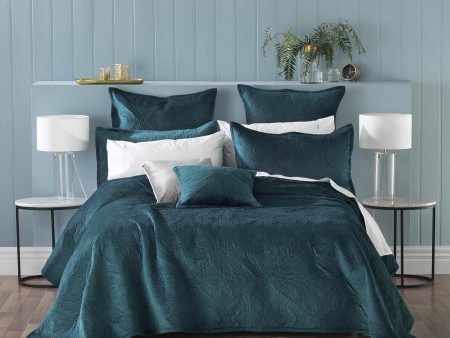 Dynasty Teal Coverlet Set Queen King by Bianca Online