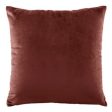 Vivid Coordinates Velvet 43x43cm Filled Cushion Terracotta by Bianca Supply