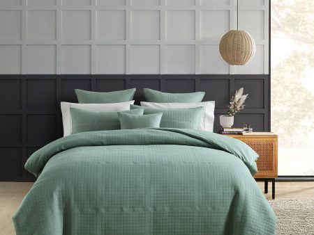 Jasper Green Quilt Cover Set by Bianca Hot on Sale