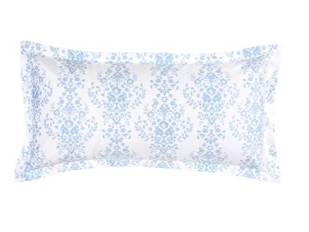 Ravello Blue Velvet Long Filled Cushion 30 x 60cm by Bianca Discount