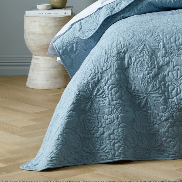 Sabrina Bedspread Provincial Blue by Bianca Cheap