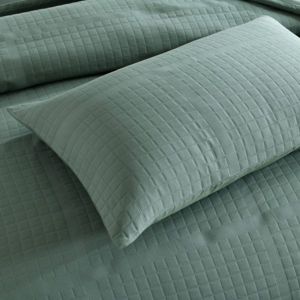 Jasper Green Quilt Cover Set by Bianca Hot on Sale