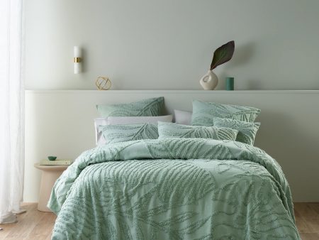 Foliage Sage Bedspread by Bianca For Sale