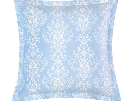 Ravello Blue Velvet Square Filled Cushion 43 x 43cm by Bianca Discount