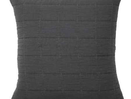 Geraldton 43x43cm Filled Cushion Coal by Bianca Online now