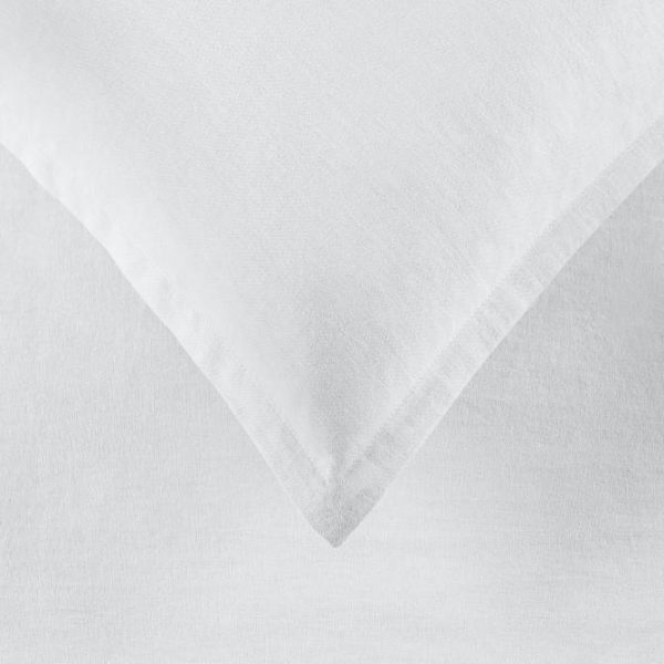 Wellington White Linen Blend Quilt Cover Set by Bianca For Cheap