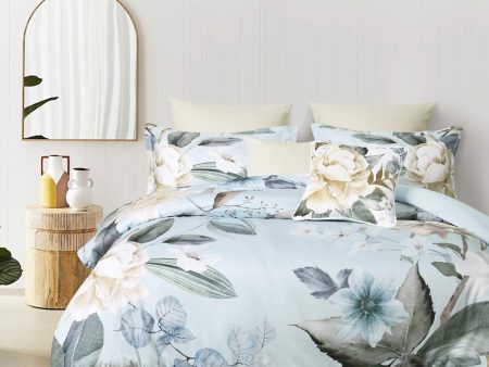 Azura Blue Quilt Cover Set by Bianca Sale