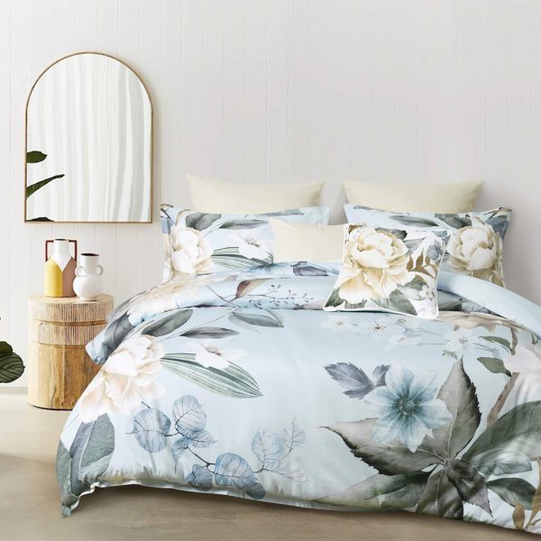 Azura Blue Quilt Cover Set by Bianca Sale