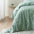 Foliage Sage Bedspread by Bianca For Sale