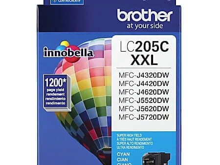 Brother LC205XXL Extra High Yield Cyan Ink Cartridge on Sale