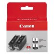 Canon PGI-5BK 2 Black Ink Cartridge (PGI5BK) - 0628B009 Fashion