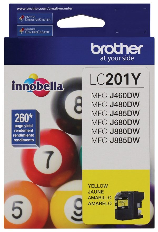 New Genuine Brother LC201 Yellow Ink Cartridge For Sale