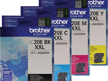 Brother LC20E Extra High Yield Black and Color Ink Cartridges Online