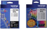 Brother LC207XXL Black & LC205XXL Color Ink Cartridges Fashion