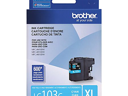 New Genuine Brother LC103XL Cyan Ink Cartridge Online now