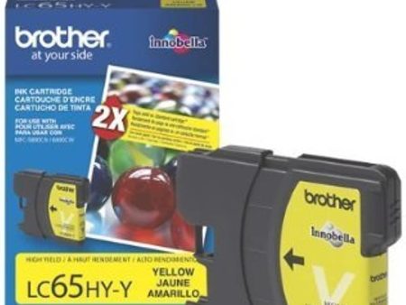 Original Brother LC65 Yellow Ink Cartridge Fashion